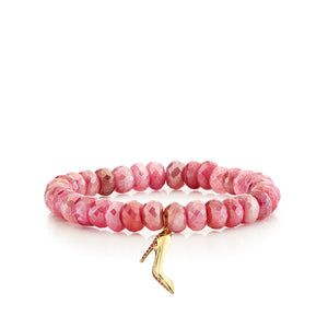 Gold & Ruby Stiletto on Red Moonstone - Sydney Evan Fine Jewelry