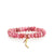Gold & Ruby Stiletto Charm on Red Moonstone