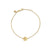 Gold & Diamond Clam Shell Bracelet