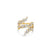 Gold & Diamond Cocktail Double Wrap Ring