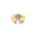 Gold & Diamond Large Script Initial "R" Signet Ring