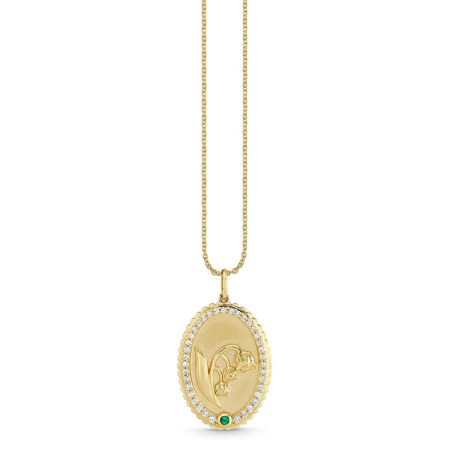Gold & Diamond Birth Flower Charm - Sydney Evan Fine Jewelry