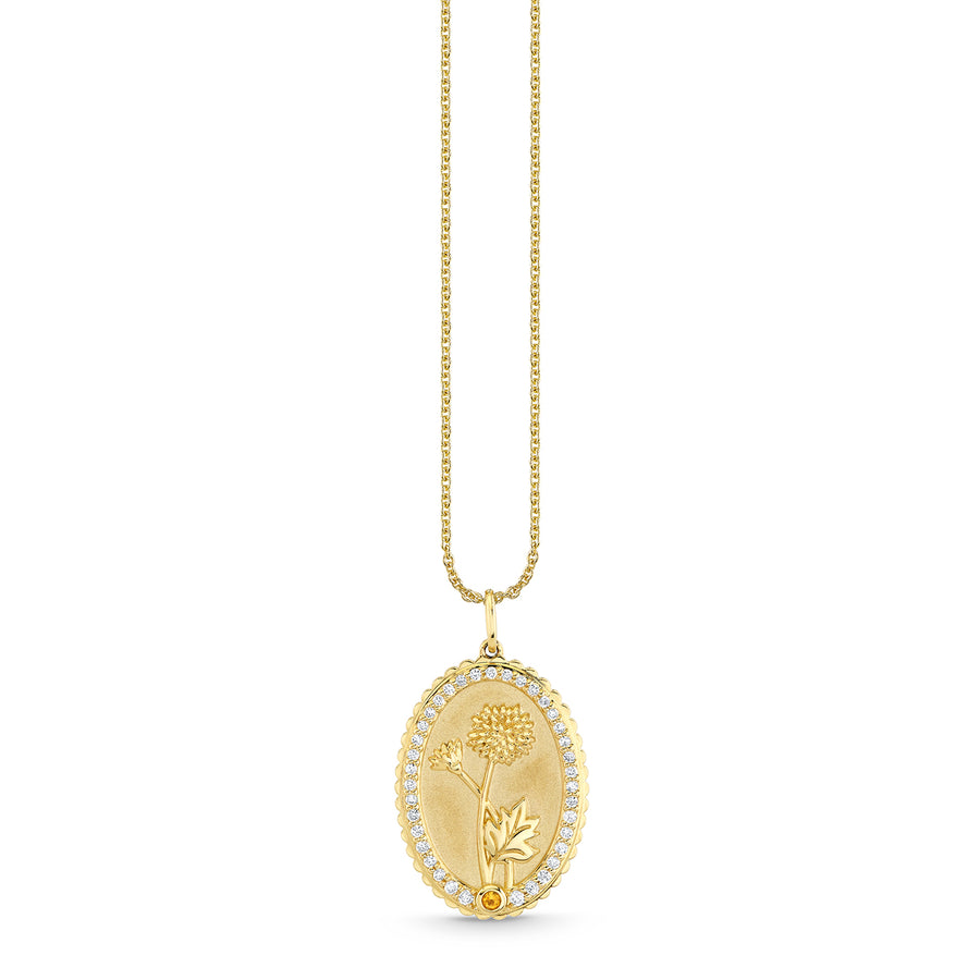 Gold & Diamond Birth Flower Charm - Sydney Evan Fine Jewelry