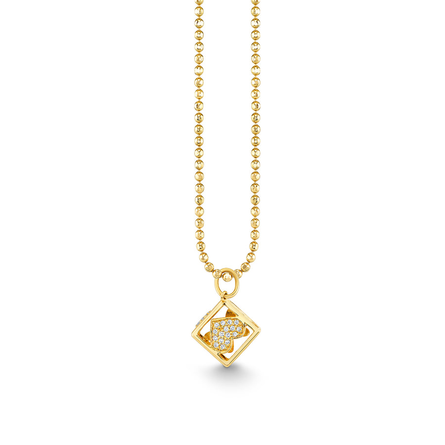 Gold & Diamond Open Icon Box Charm - Sydney Evan Fine Jewelry