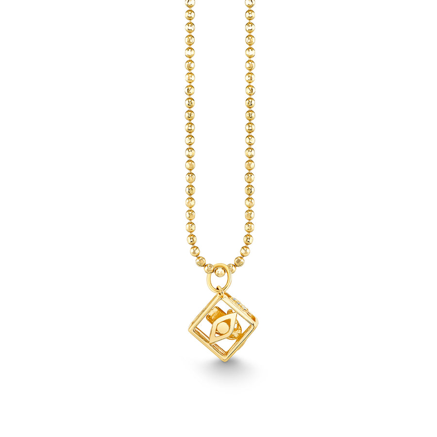 Gold & Diamond Open Icon Box Charm - Sydney Evan Fine Jewelry