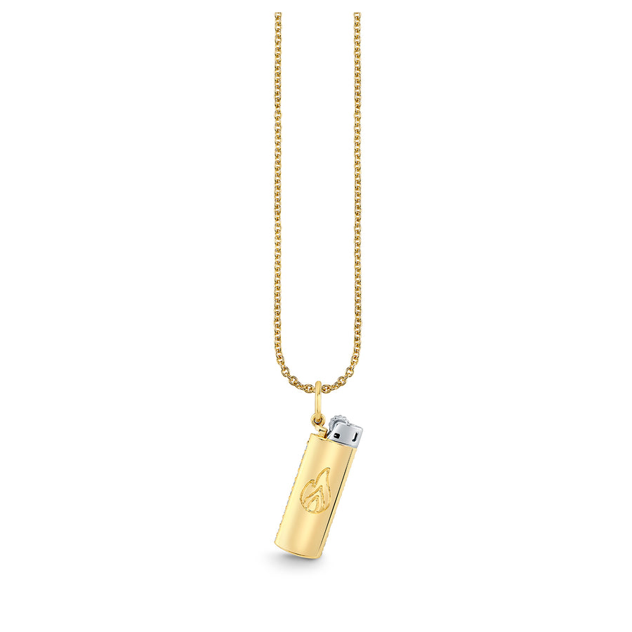 Gold & Diamond Lighter Charm - Sydney Evan Fine Jewelry