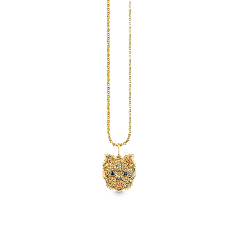 Gold & Diamond Yorkie Charm - Sydney Evan Fine Jewelry