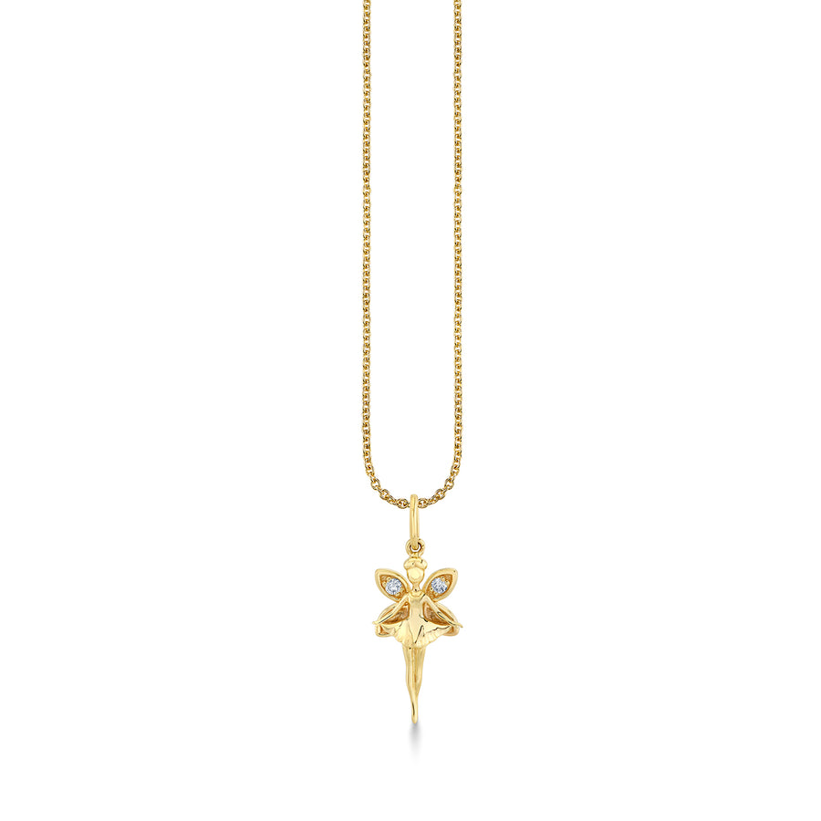 Gold & Diamond Fairy Charm - Sydney Evan Fine Jewelry