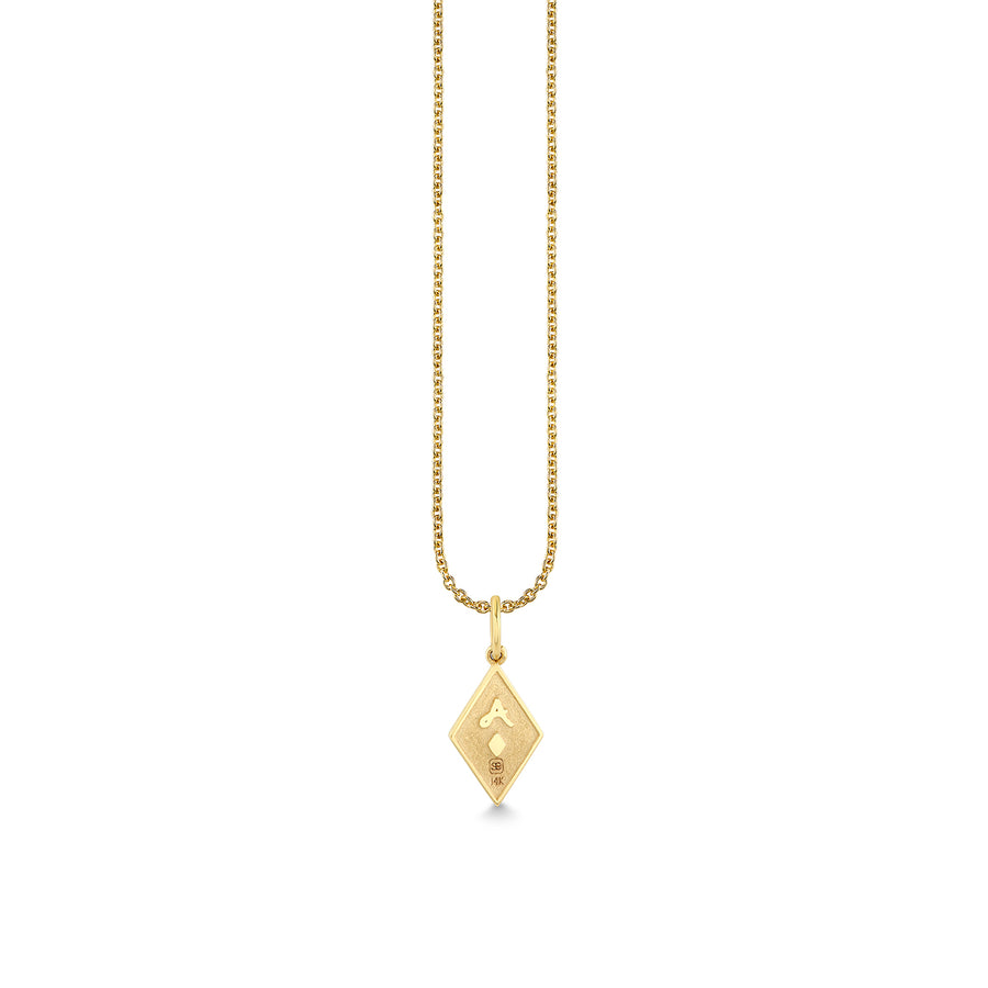 Gold & Diamond Ace of Diamonds Charm - Sydney Evan Fine Jewelry