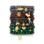 Pure Gold Puffy Icon Wallpaper Heart Bead on Green Verdite