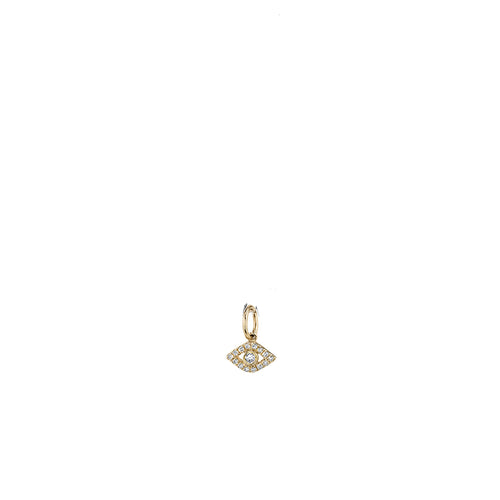 Gold & Diamond Small Eye Charm