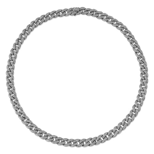 Gold & Small Diamond Link Necklace