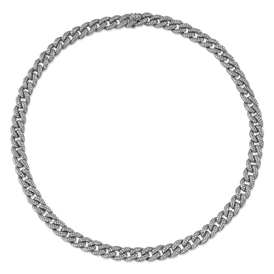 Gold & Small Diamond Link Necklace - Sydney Evan Fine Jewelry