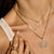 Gold & Diamond Fishnet Eye Pendant