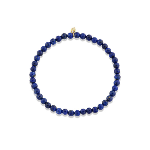 4mm Lapis Smooth Round Bracelet