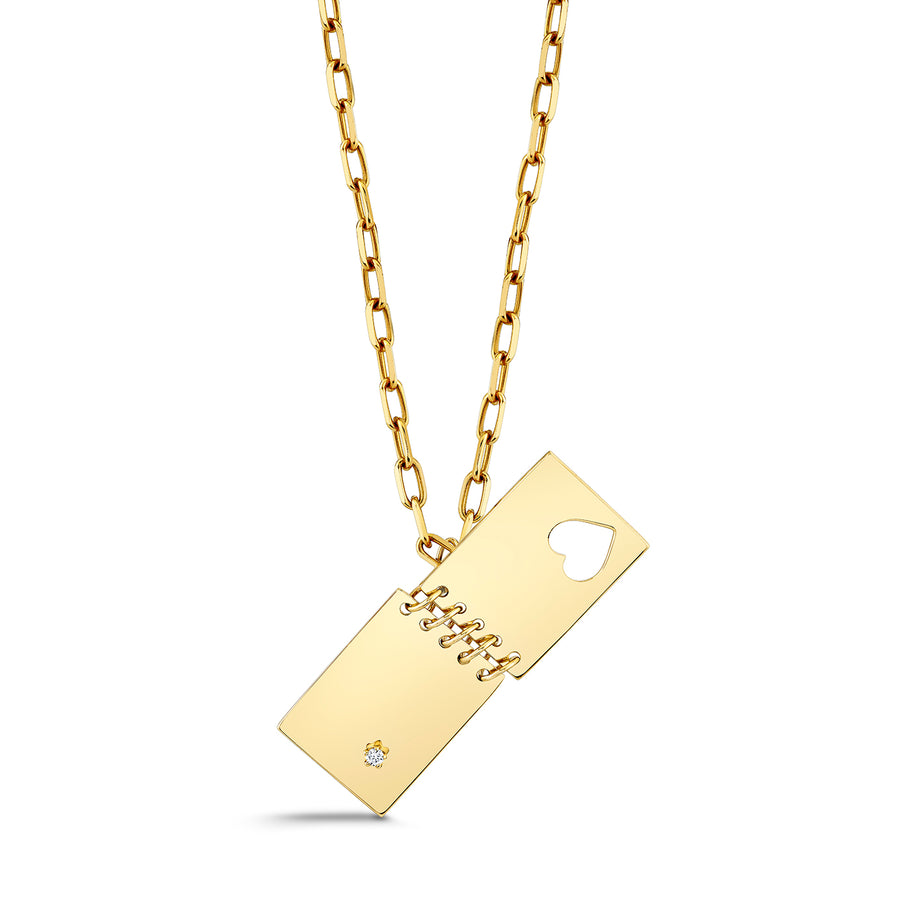 Gold & Diamond Love Notes Charm - Sydney Evan Fine Jewelry