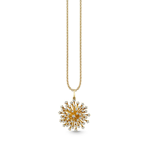 Gold & Diamond Desert Flower Charm