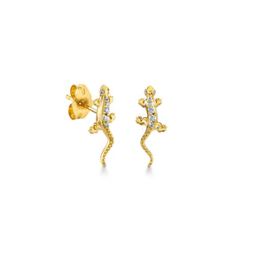 Gold & Diamond Lizard Stud - Sydney Evan Fine Jewelry