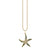 Gold & Diamond Medium Starfish Charm