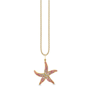 Gold & Diamond Medium Starfish Charm - Sydney Evan Fine Jewelry