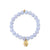 Gold & Diamond Clam on Mystic Amethyst