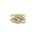 Gold & Diamond Large Link Ring