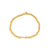 Gold & Diamond Cross on Gold Beads