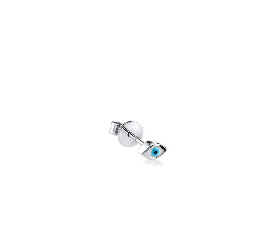 Gold Mini Enamel Eye Stud - Sydney Evan Fine Jewelry