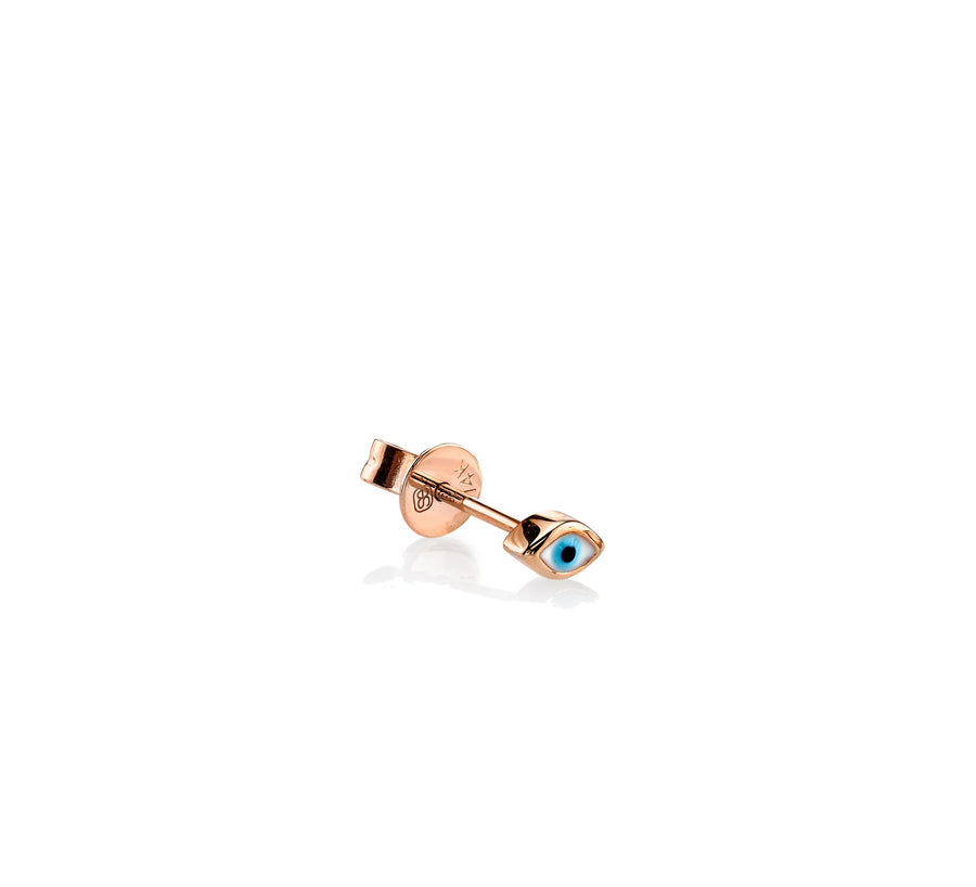 Gold Mini Enamel Eye Stud - Sydney Evan Fine Jewelry