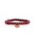 Gold & Ruby Small Pave Lips Charm on Ruby