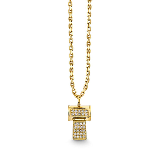 Gold & Diamond Whistle Charm