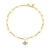 Gold & Diamond Evil Eye Anklet