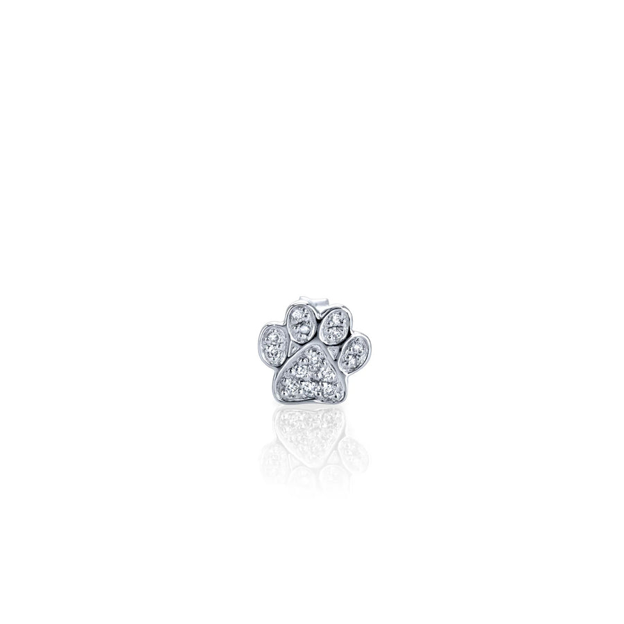 Gold & Diamond Small Paw Stud - Sydney Evan Fine Jewelry