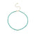 Gold & Diamond Bezel Eternity Rondelle Turquoise Choker