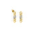 Gold & Diamond Small Link Drop Earring