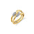 Gold & Diamond Small Link Ring