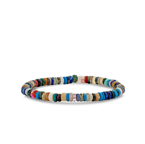 4mm Rainbow Heishi Bracelet