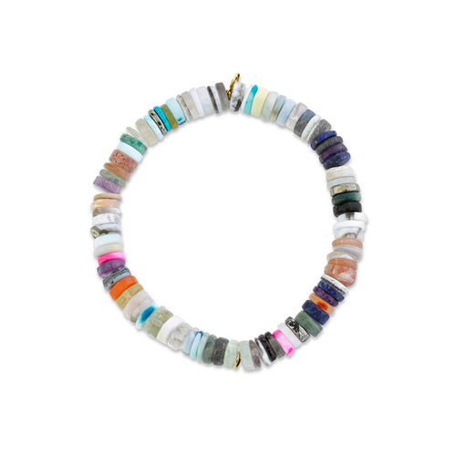 6mm Rainbow Heishi Bracelet