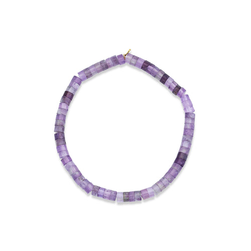 4mm Light Amethyst Heishi Bracelet