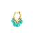 Gold Drop Huggie Hoops