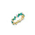 Gold & Diamond Tri Stone Cocktail Eternity Ring