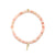 Pure Gold Tiny Love on Pink Opal