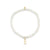Pure Gold Tiny Anchor on Mother of Pearl