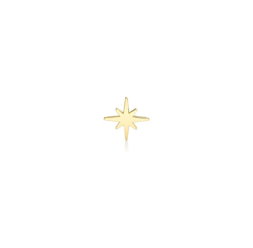 Pure Gold Tiny Starburst Stud