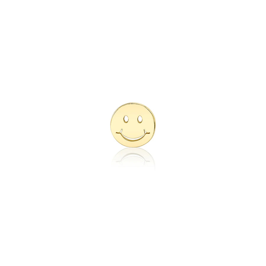 Kids Collection Pure Gold Tiny Happy Face Stud - Sydney Evan Fine Jewelry