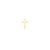 Men's Collection Pure Gold Mini Cross Stud