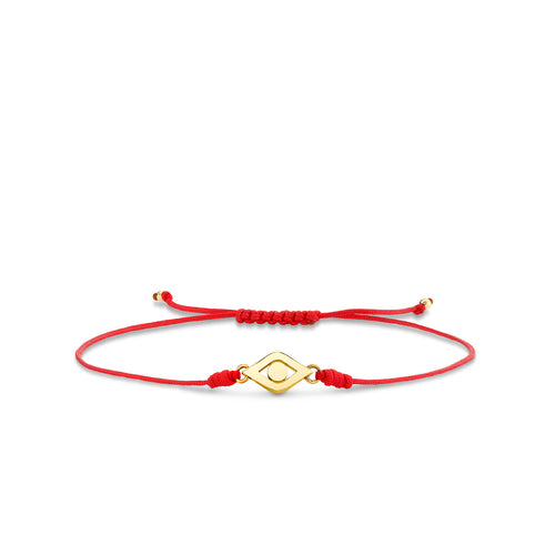 Pure Gold Medium Protective Eye Cord Bracelet