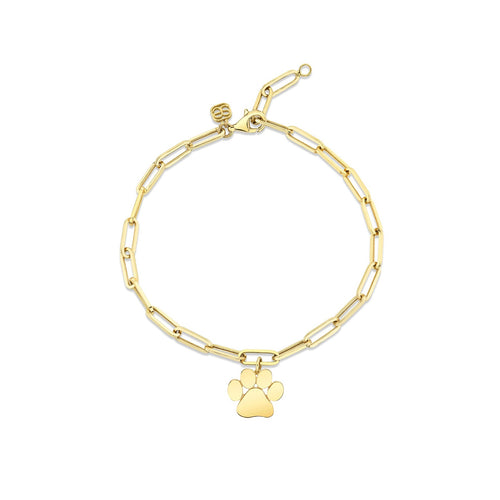 Pure Gold Small Paw Bracelet