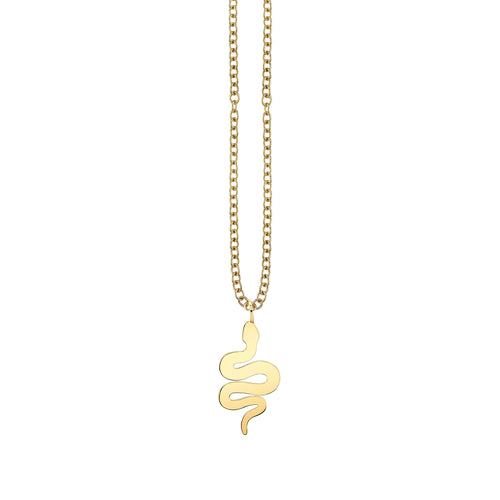 Men's Collection Pure Gold Large Snake Charm