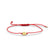 Pure Gold Tiny Ladybug Bead Cord Bracelet